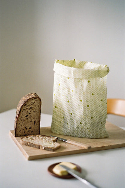 Madklædepose XL - Frisk og grøn madpakning med bivokspose