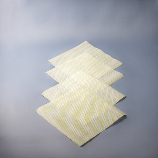 Madklædeark S - genanvendelig madindpakning lavet af bivokspapir